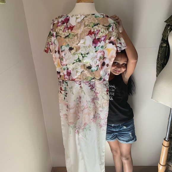 Ombré floral pattern jumpsuit - Picture 4 of 6